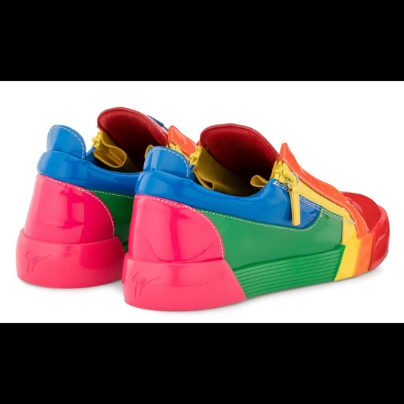 🌈giuseppe zanotti BNIB patent leather lowtop IT36 - Picture 13 of 16